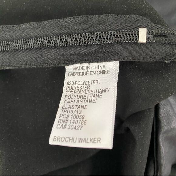 Brochu Walker Black Juniper Stretch Crop Pants faux Leather size small - Picture 9 of 9